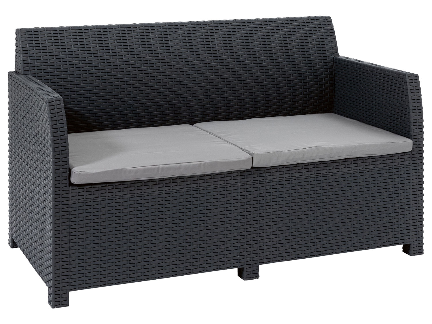 in gr… LIVARNO 4-teilig, Lounge-Set, Rattan-Optik, home