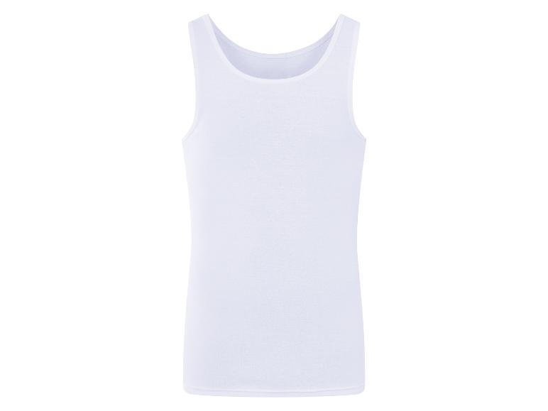Einfaches weißes Tanktop.