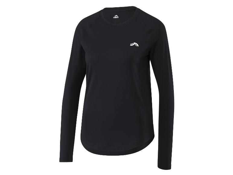 Schwarzes Crivit Langarm-Sportshirt