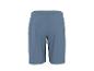 Blaue Sportshorts mit elastischem Bund und Gesäßtaschen.