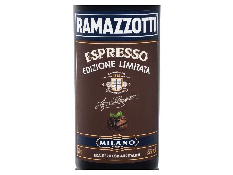 Kräuterlikör mit Espresso-Geschmack, limitierte Edition, 25% Vol.