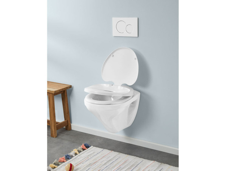 Gehe zu Vollbildansicht: LIVARNO home WC-Sitz, 2-in-1, mit integriertem Kindersitz - Bild 8