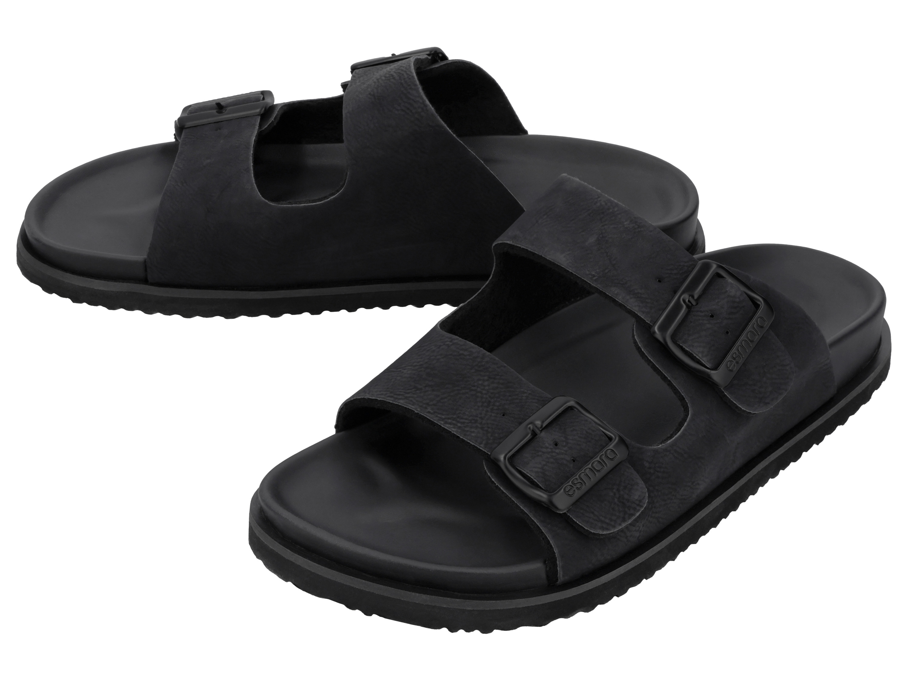 ESMARA MEN Herren Pantolette (Schwarz, 44)