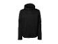 Schwarze Herrenjacke mit Kapuze und Reißverschluss