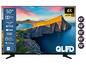 Ein 50 Zoll Telefunken QLED 4K-Fernseher mit Dolby Vision und Smart-Funktionen wie Netflix, YouTube und Twitch.