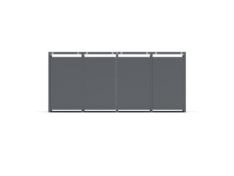 Mülltonnenbox 2er / 3er / 4er, aus Stahl