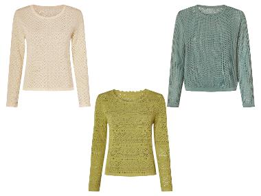esmara® Damen Pullover, mit Leinen