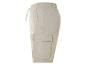 Beige Cargo-Shorts mit Kordelzug.