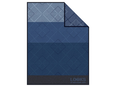 LOOKS by Wolfgang Joop - Wohndecke, 150 x 200 cm (blau)