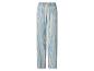Gestreifte Pyjamahose für Damen in Hellblau und Beige