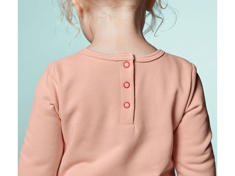Gehe zu Vollbildansicht: Baby Mädchen Sweatkleid mit Baumwolle - Bild 10