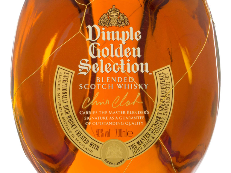 Gehe zu Vollbildansicht: Dimple Golden Selection Blended Scotch Whisky 40% Vol - Bild 2