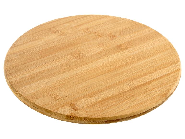 Rundes Bambusschneidebrett.