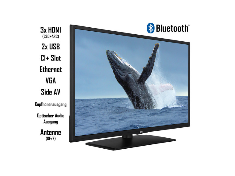 Gehe zu Vollbildansicht: JVC LT-32VF5156 32 Zoll Fernseher/Smart TV Full HD, HDR, Triple-Tuner, Bluetooth - Bild 2