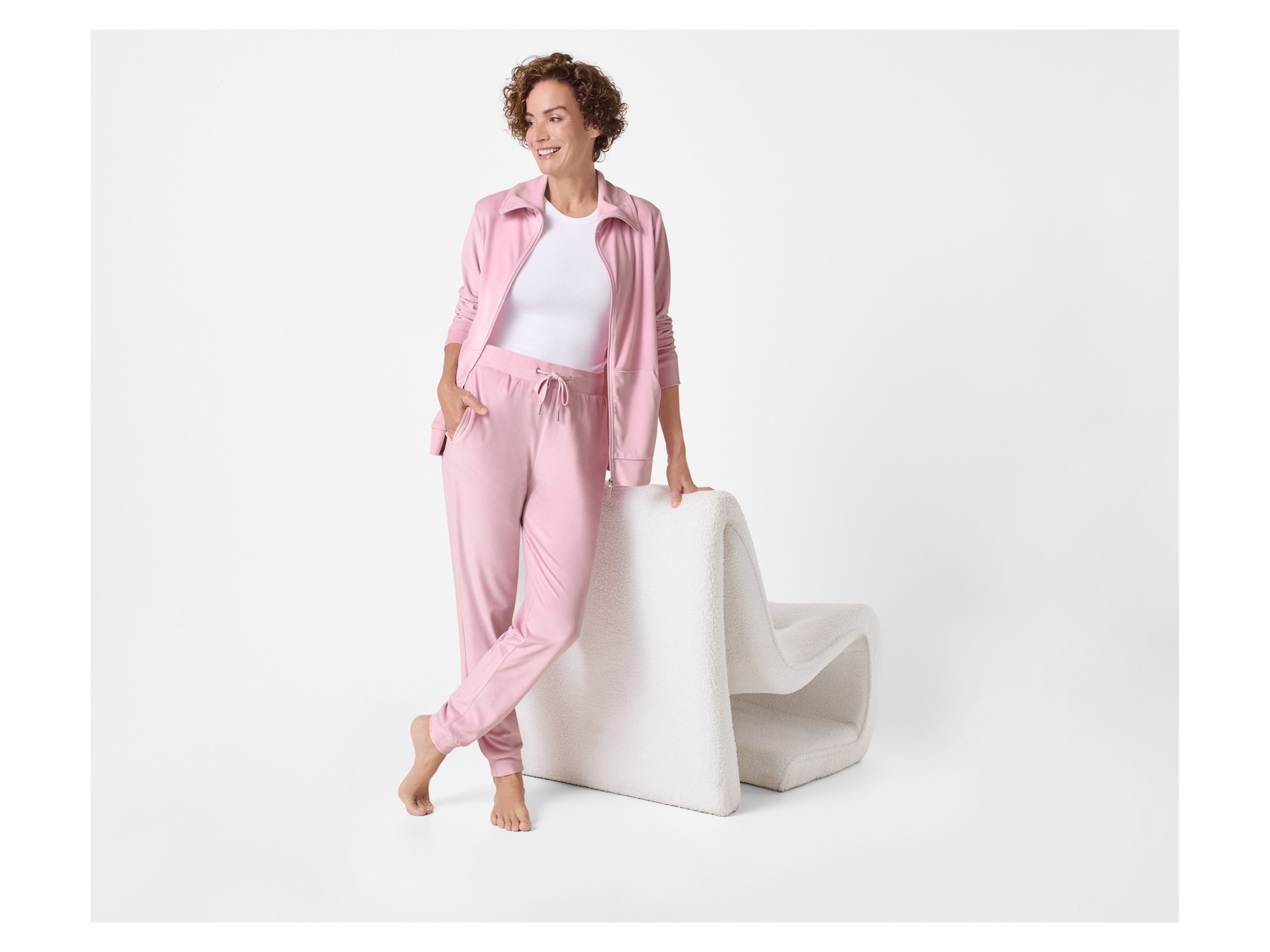 Thumbnail - esmara® Damen Hausanzug Nicki (Rosa, M(40/42))