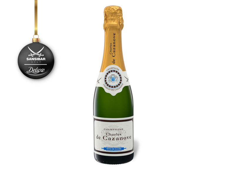 Gehe zu Vollbildansicht: Sansibar Charles de Cazanove Champagner brut 0,375-l-Flasche, Champagner - Bild 1