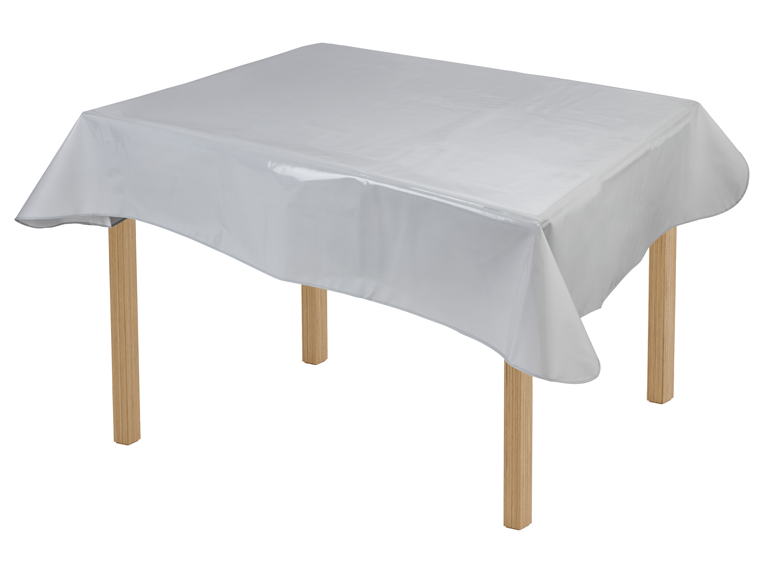 LIVARNO HOME Lacktischdecke abwischbar (Grau, 110x140cm, rechteckig) – Bild 3 von 4