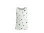 Weißes Tanktop mit grünem Dinosaurier-Muster.