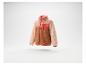 Kinder-Fleecejacke in Rosa und Braun mit Reißverschluss