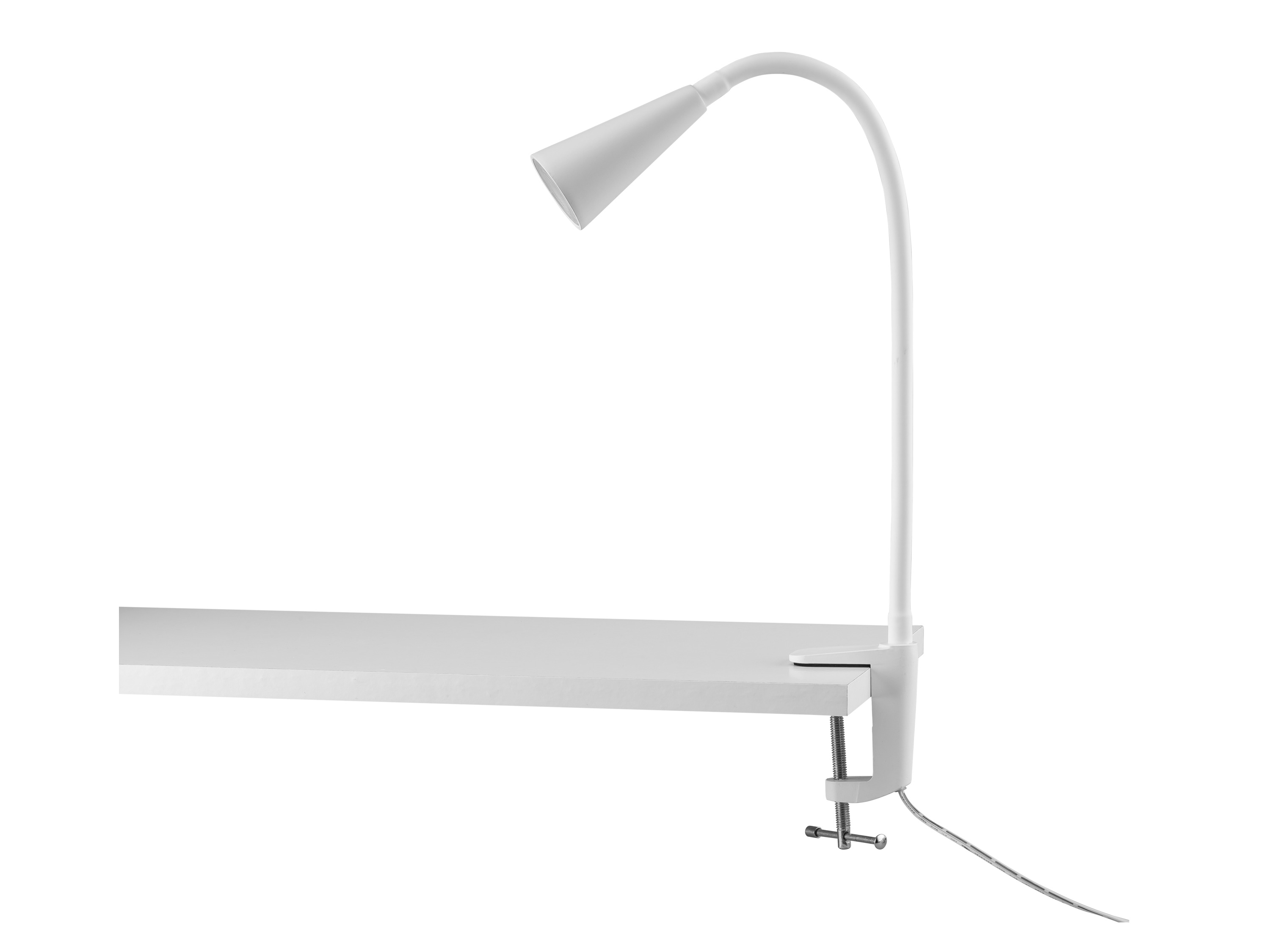 LIVARNO home Klemmleuchte (Klemmstrahler, Weiß)““ | LED-Klemmstrahler: ca. 6,8 x 4,5 x 56 cm Zuleitung: ca. 1,6 m – mit integriertem Schalter Gewicht: LED-Clipstrahler: ca. 305 g