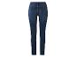 Dunkelblaue Damen-Skinny-Jeans, Rückansicht.