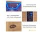 Eine Sauna mit Bluetooth, Radio und einem digitalen Bedienfeld von Artsauna.
