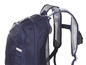 Ein blauer Rucksack mit integriertem Trinksystem.