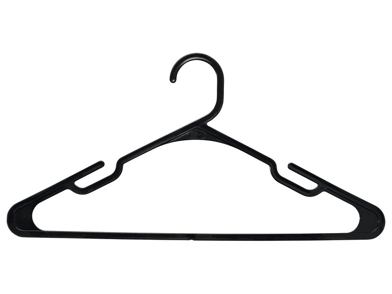 Gehe zu Vollbildansicht: LIVARNO home Kleiderbügel, 20 Stück, schwarz - Bild 2
