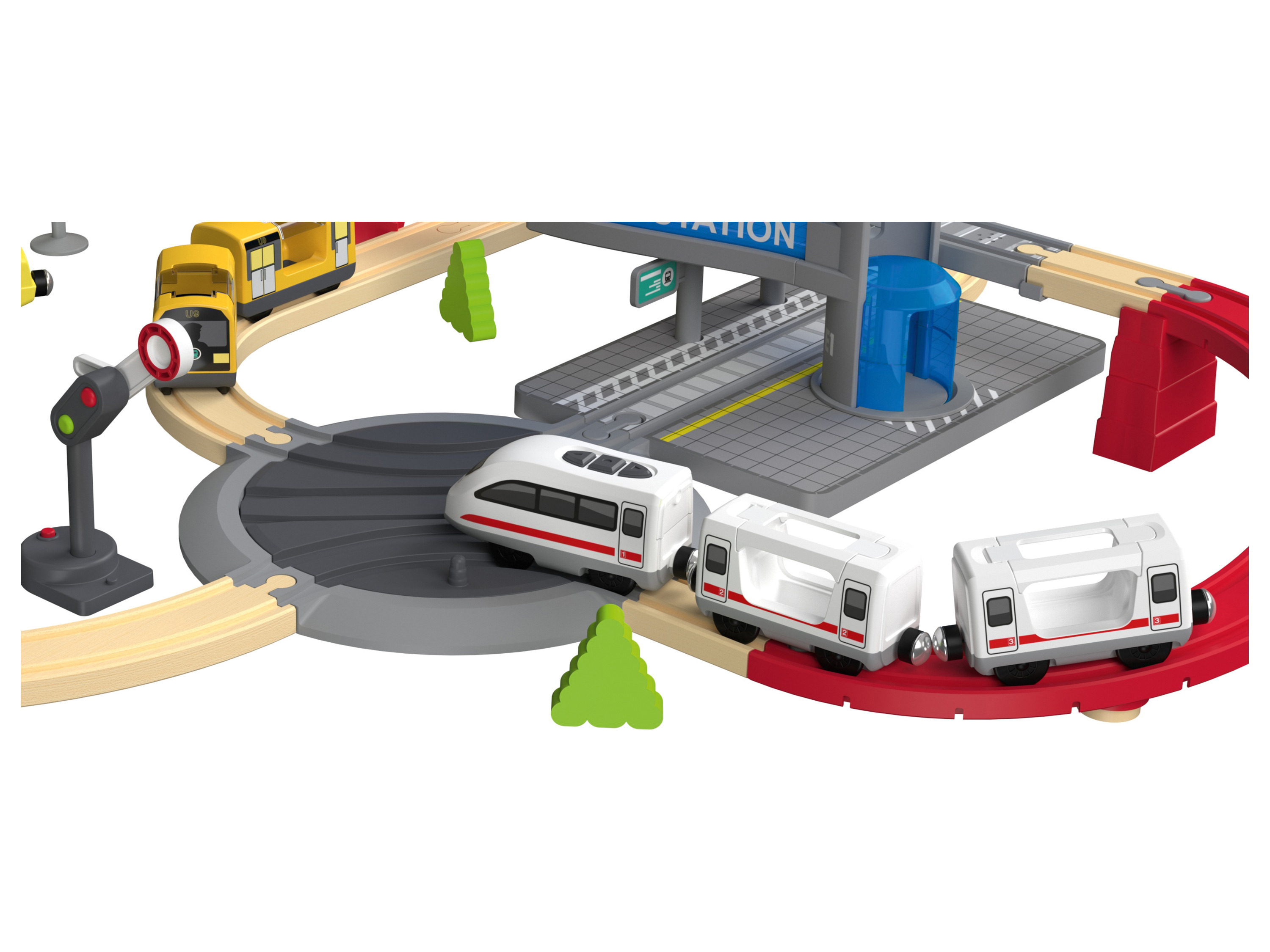 Thumbnail - lupilu® Eisenbahnset City-Express / Dinoland (City-Express Bahn)