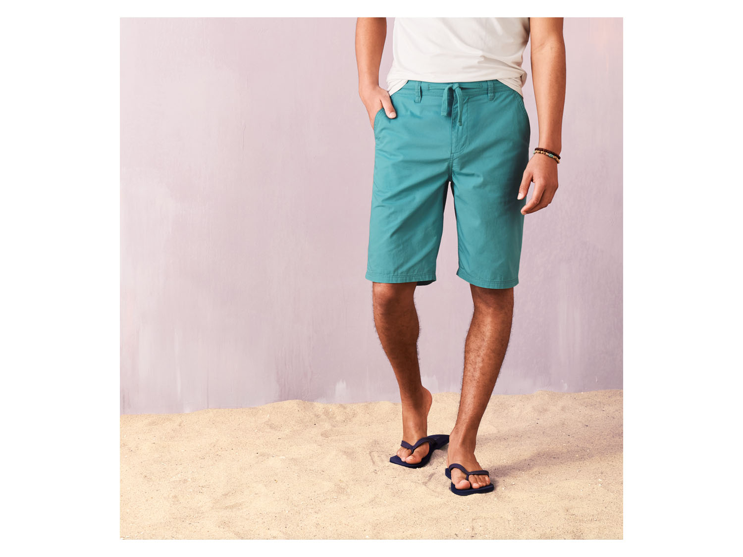 LIVERGY® Herren Shorts (Türkis, 54) – Bild 2 von 4