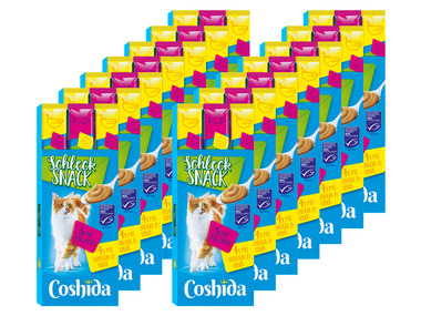 COSHIDA Katzen Schleck-Snack verschiedene Sorten, 14 x 112 g