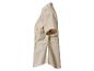 Beige Kurzarmhemd, Safari-Stil.
