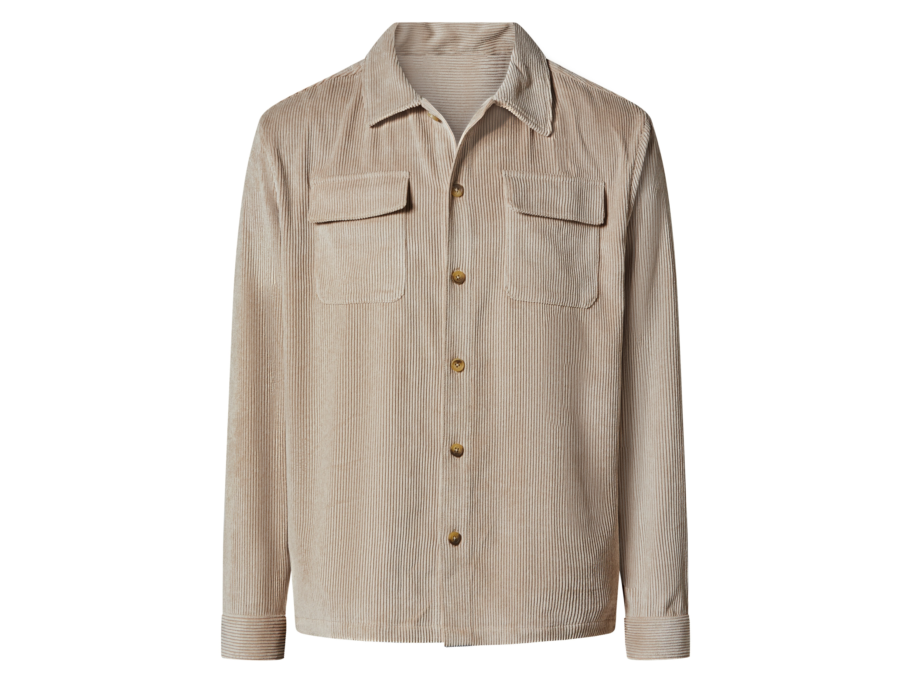 ESMARA MEN Herren Cordjacke, mit Brusttaschen (Beige, S(44/46))