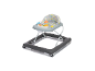 Babywalker mit Spielpanel und Sitz mit Löwenmuster.