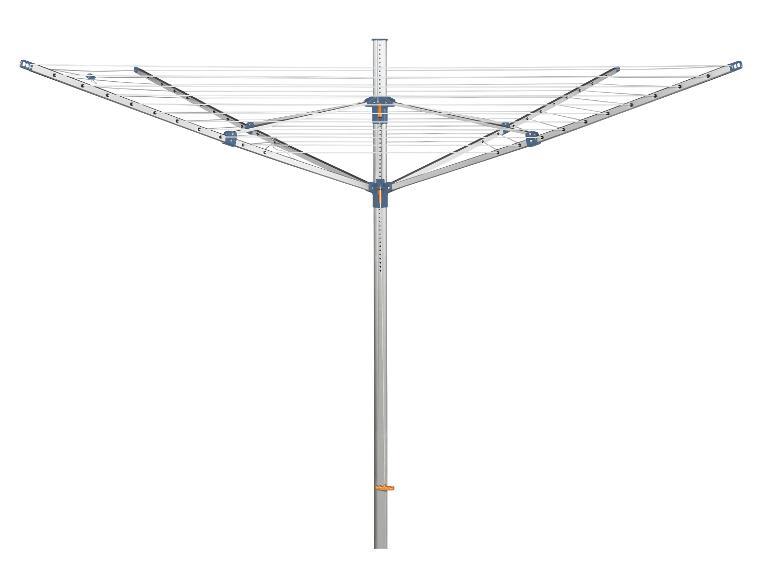 Aluminium-Wäschespinne mit mehreren Leinen