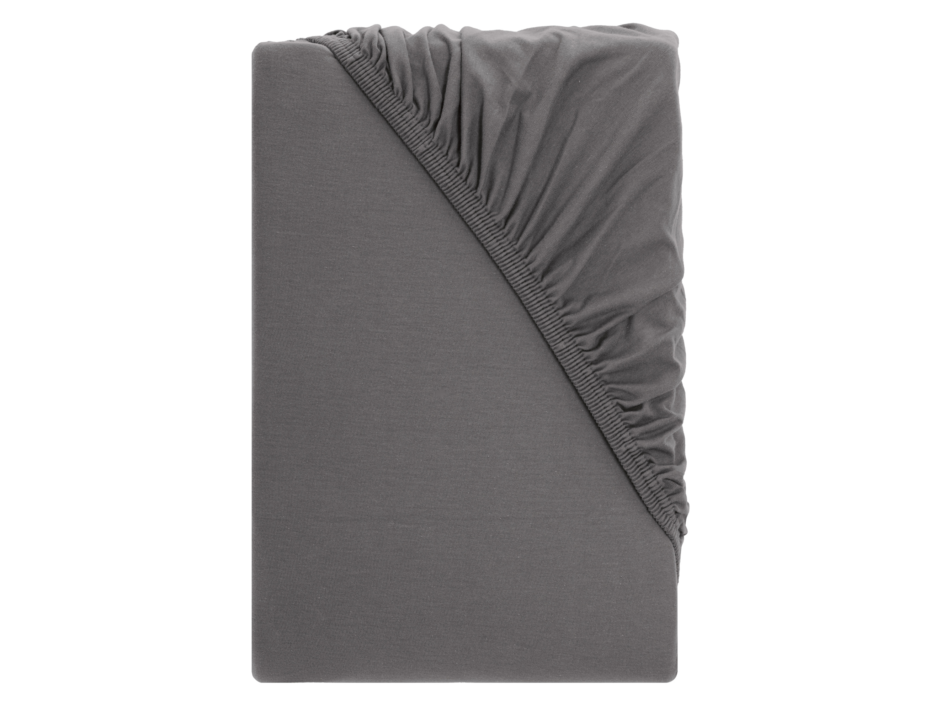 LIVARNO® Boxspring Jersey-Spannbettlaken, 140-160 x 200 cm (Grau)