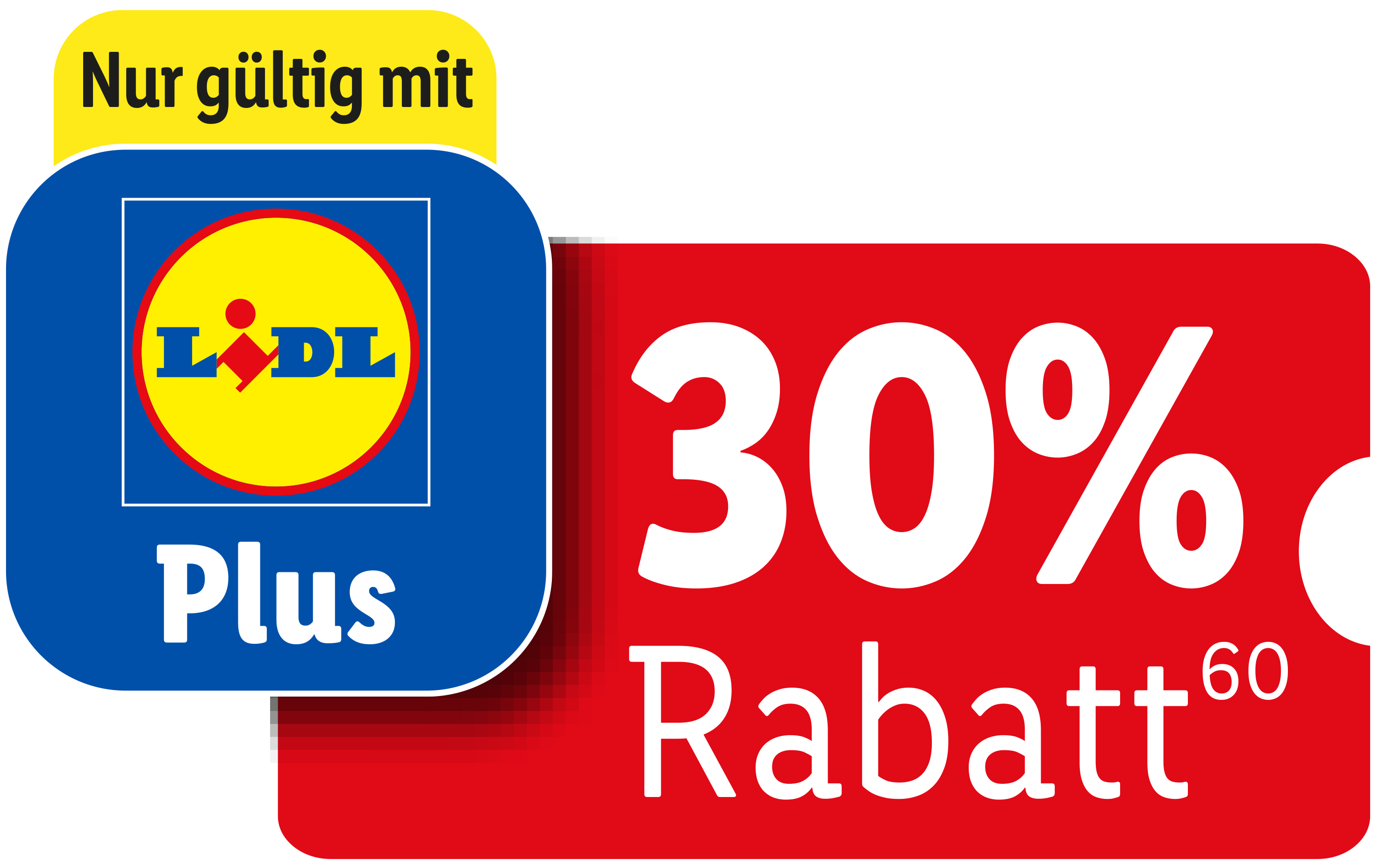 Nur gültig mit Plus: 30% Rabatt.