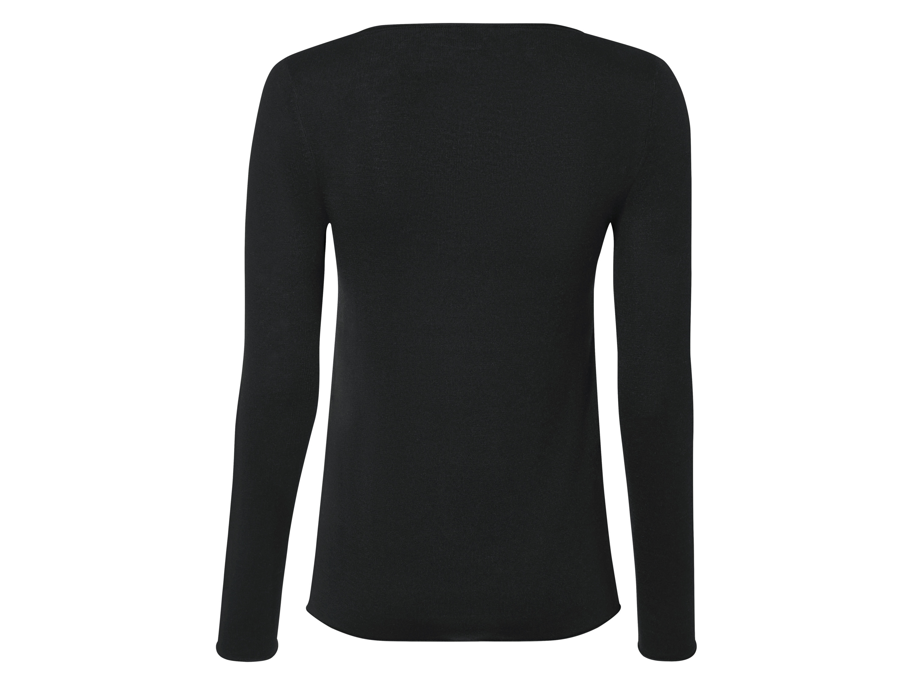 Thumbnail - esmara® Damen Feinstrick-Pullover, körpernah geschnitten (Schwarz, XS(32/34))