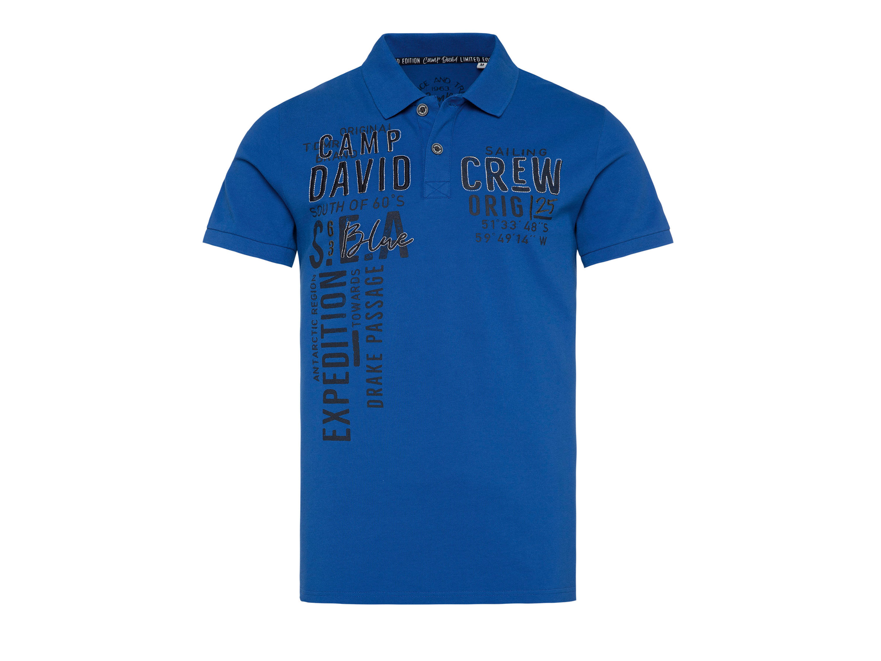 Camp David Herren Poloshirt (Blau, M) | 04061519287968
