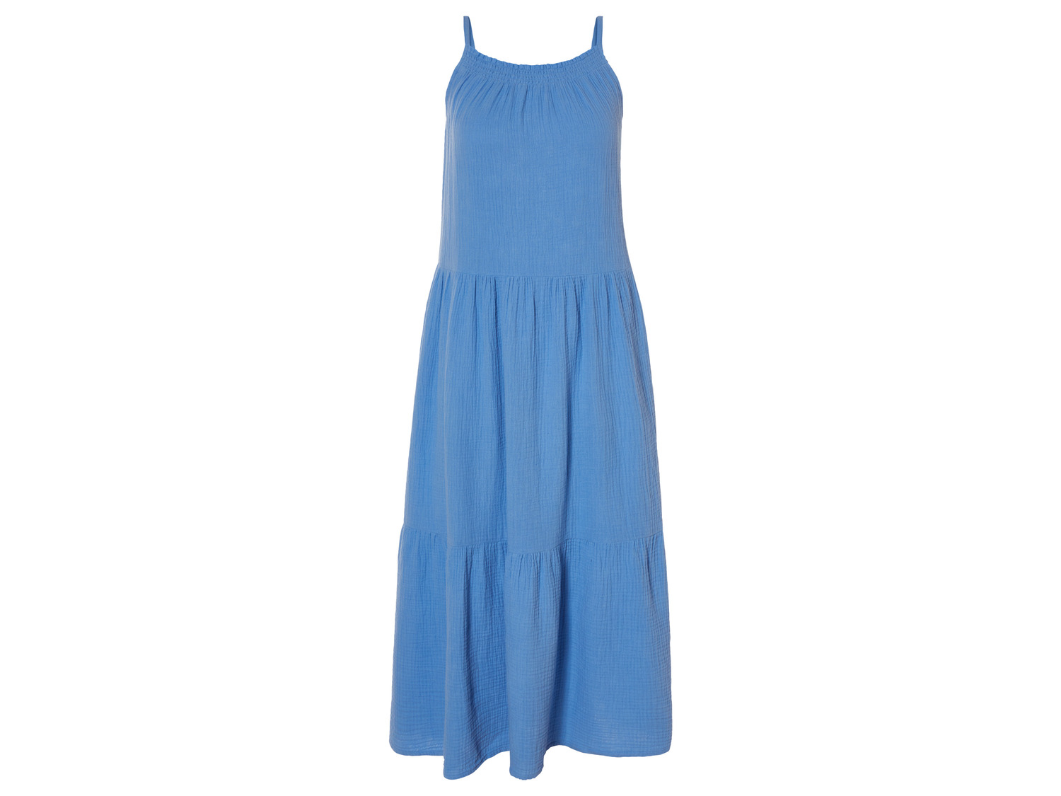 QS Damen Midi Kleid Mit Volants - Elegantes Sommerkleid