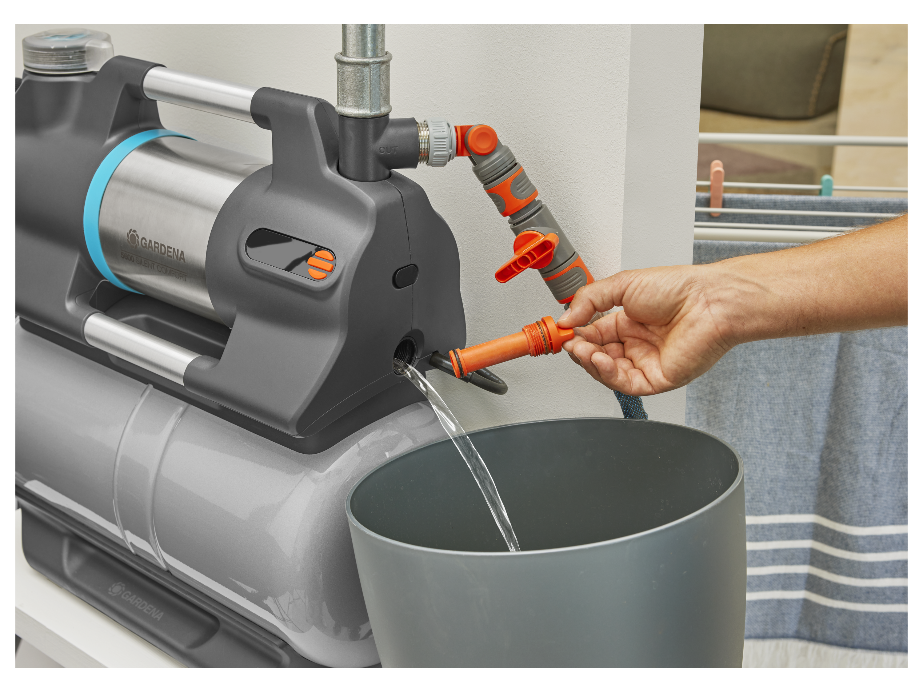 GARDENA Hauswasserwerk »5600 SilentComfort«, mit Power-Boost-Funktion – Bild 4 von 4