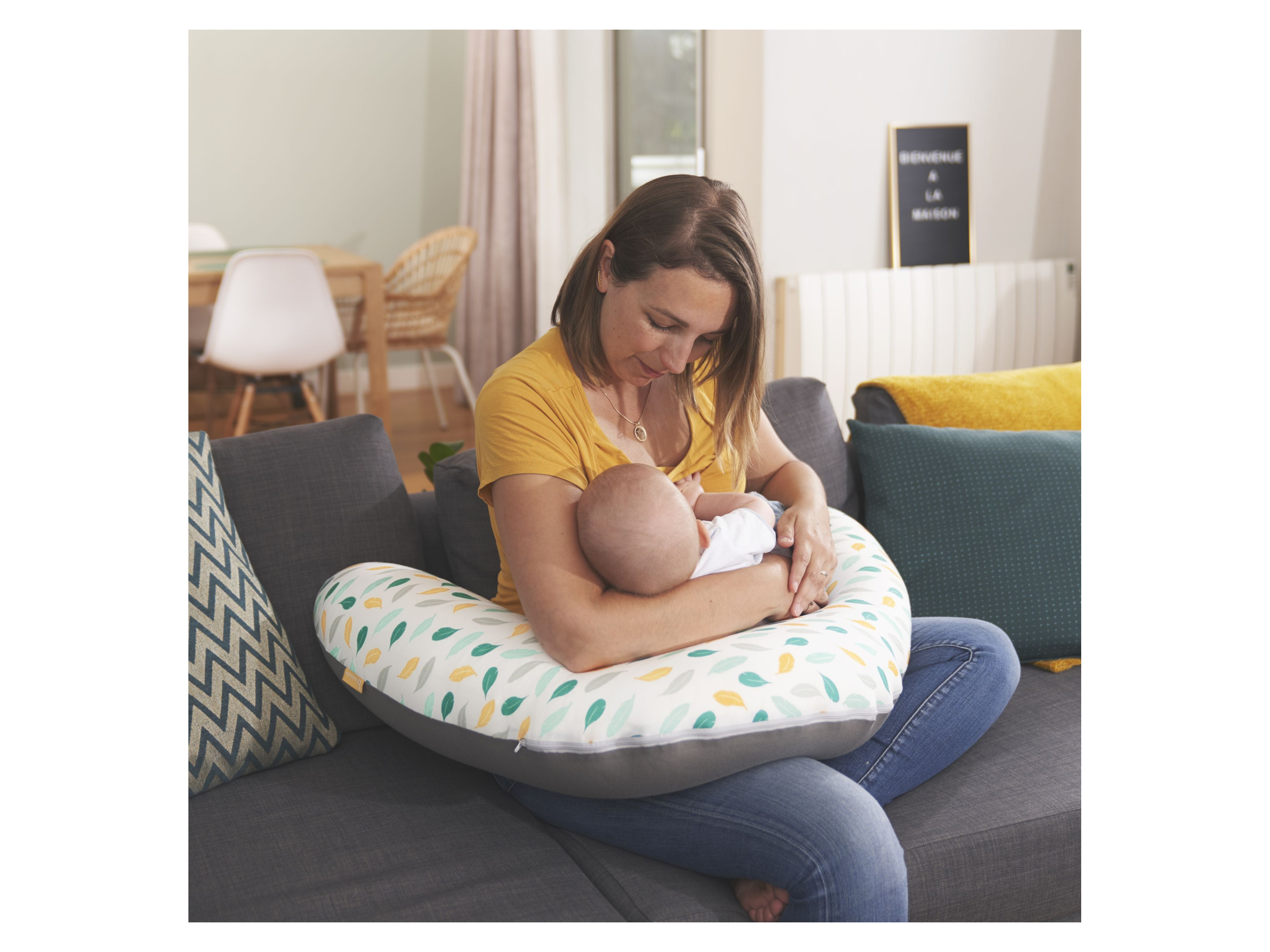 Thumbnail - Badabulle Stillkissen »Feathers«, ergonomisch