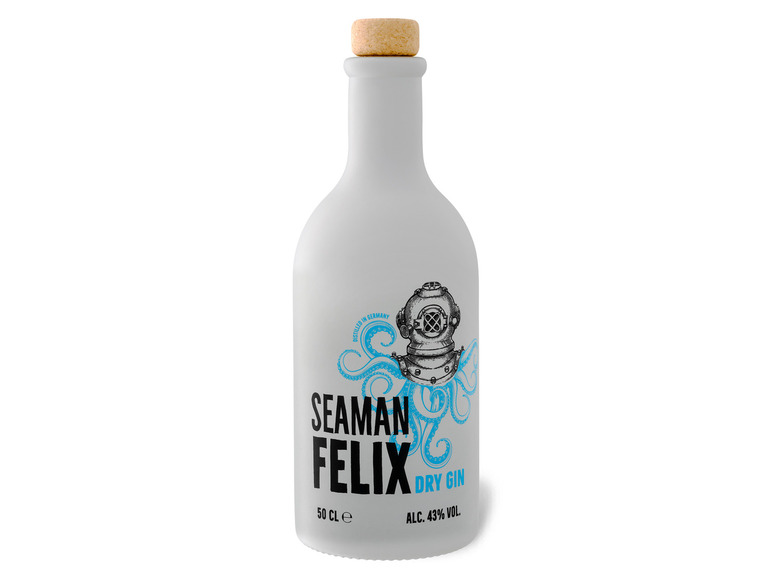 Gehe zu Vollbildansicht: Seaman Felix Dry Gin 43% Vol - Bild 1