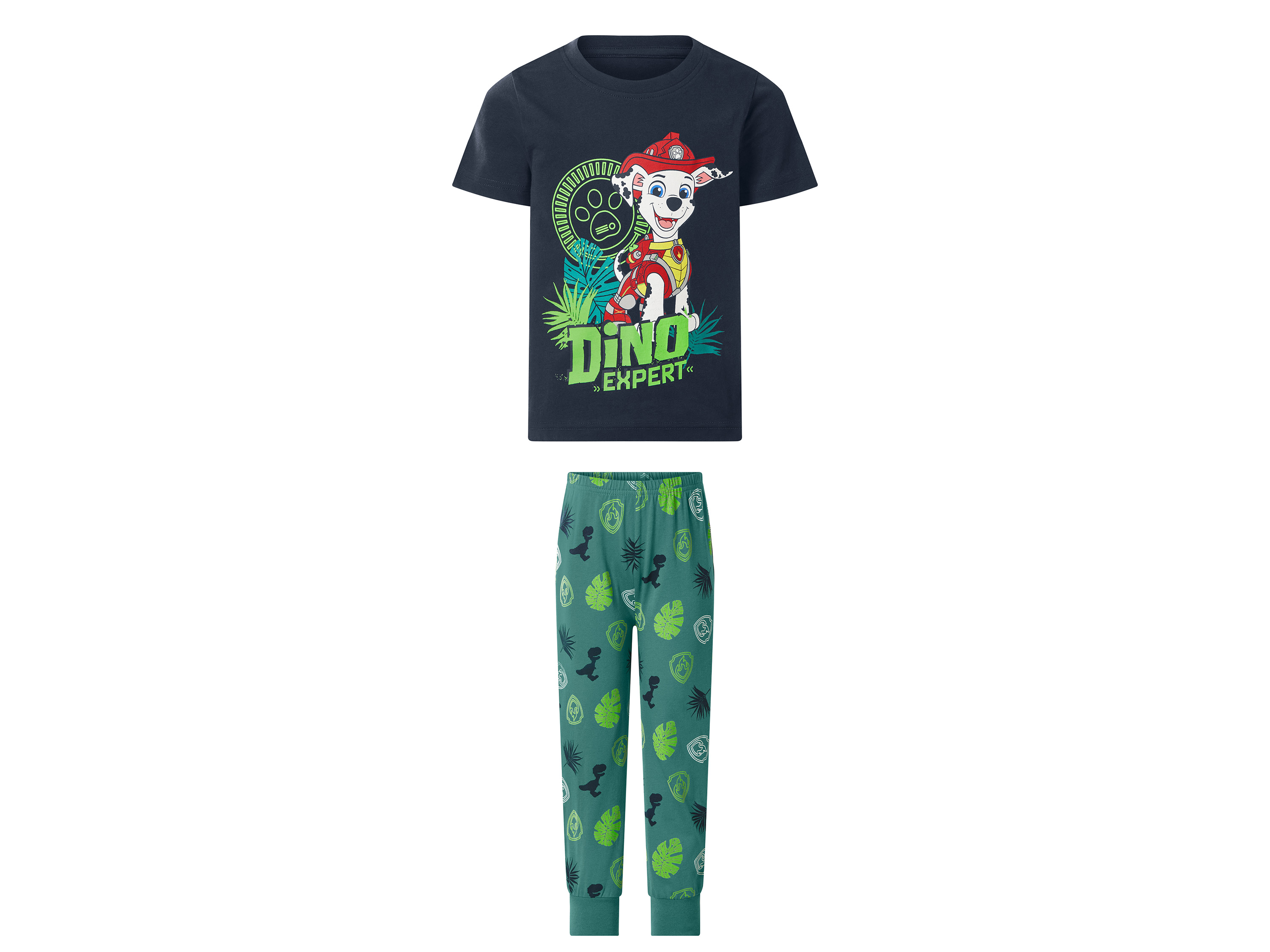 LUPILU® Kinder Pyjama (navy/grün, 98/104)