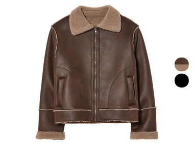 pepperts!® Kleinkinder Kinder Bikerjacke in Velourslederoptik