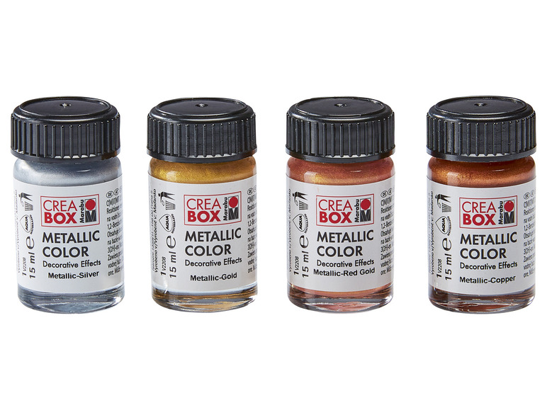 Gehe zu Vollbildansicht: Marabu CREABOX Herbst Effektfarben, 4 x 15 ml - Bild 3