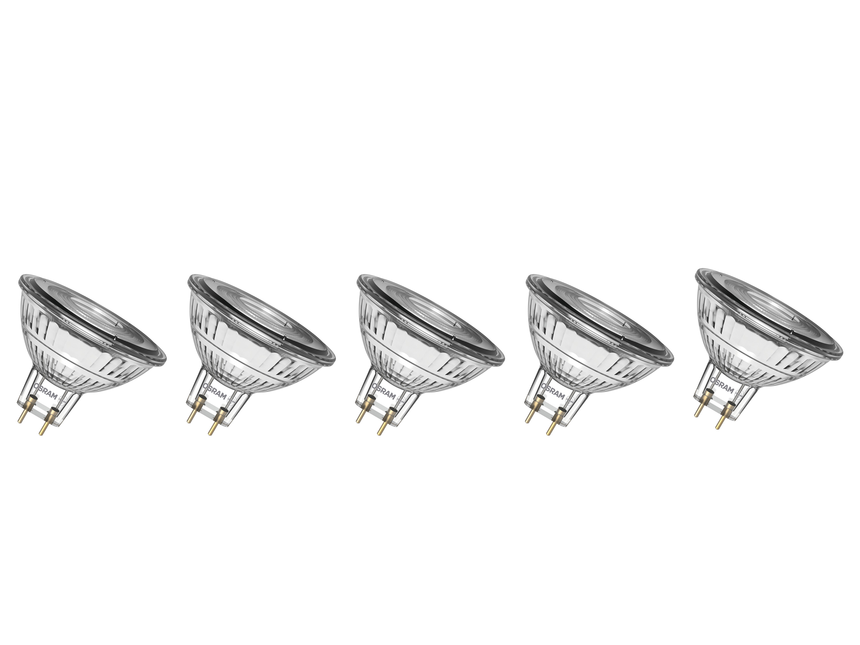OSRAM LED-Leuchtmittel »Base Spot«, 5 Stück (MR16, GU5.3, non-dim, 2700 K, Klar)