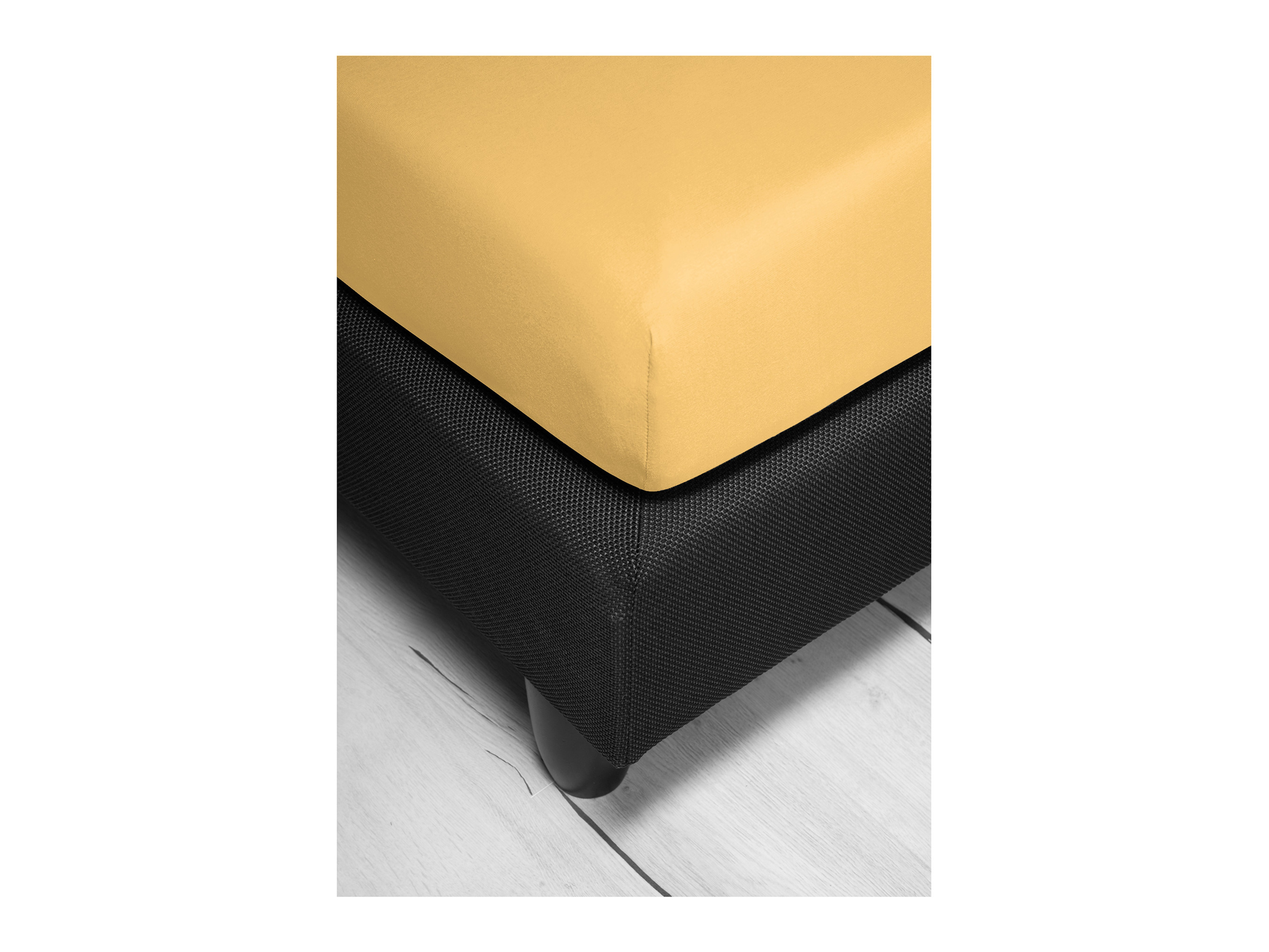 BIERBAUM Jersey Spannbetttuch 1002 (40 honig, 100 x 200 cm) – Bild 2 von 4