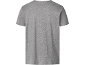 Graues Basic-T-Shirt mit kurzen Ärmeln, Rückansicht
