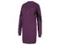 Ein lilafarbenes Sweatshirtkleid mit schwarzen Details von Jette Sport.